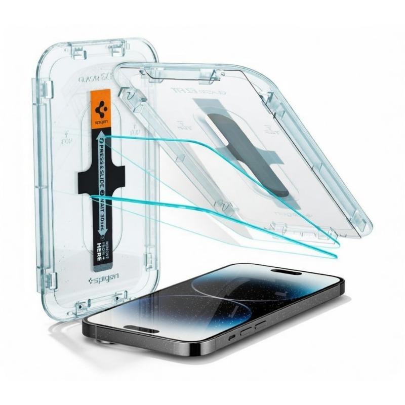 iPhone 14 Pro Full Screen Tempered Glass Protector - 2 Pack with Sensor Protection