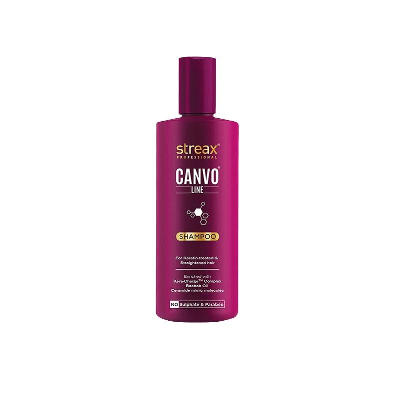  Streax Professional Canvoline Shampoo for Straightened Hair - 300 ml