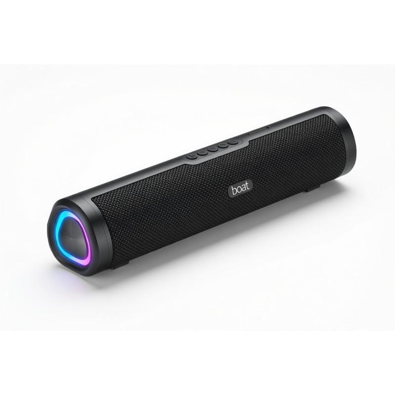 Boat Aavante 2.0 150 16W Bluetooth Soundbar Speaker with RGB LEDs & TWS (Premium Black)