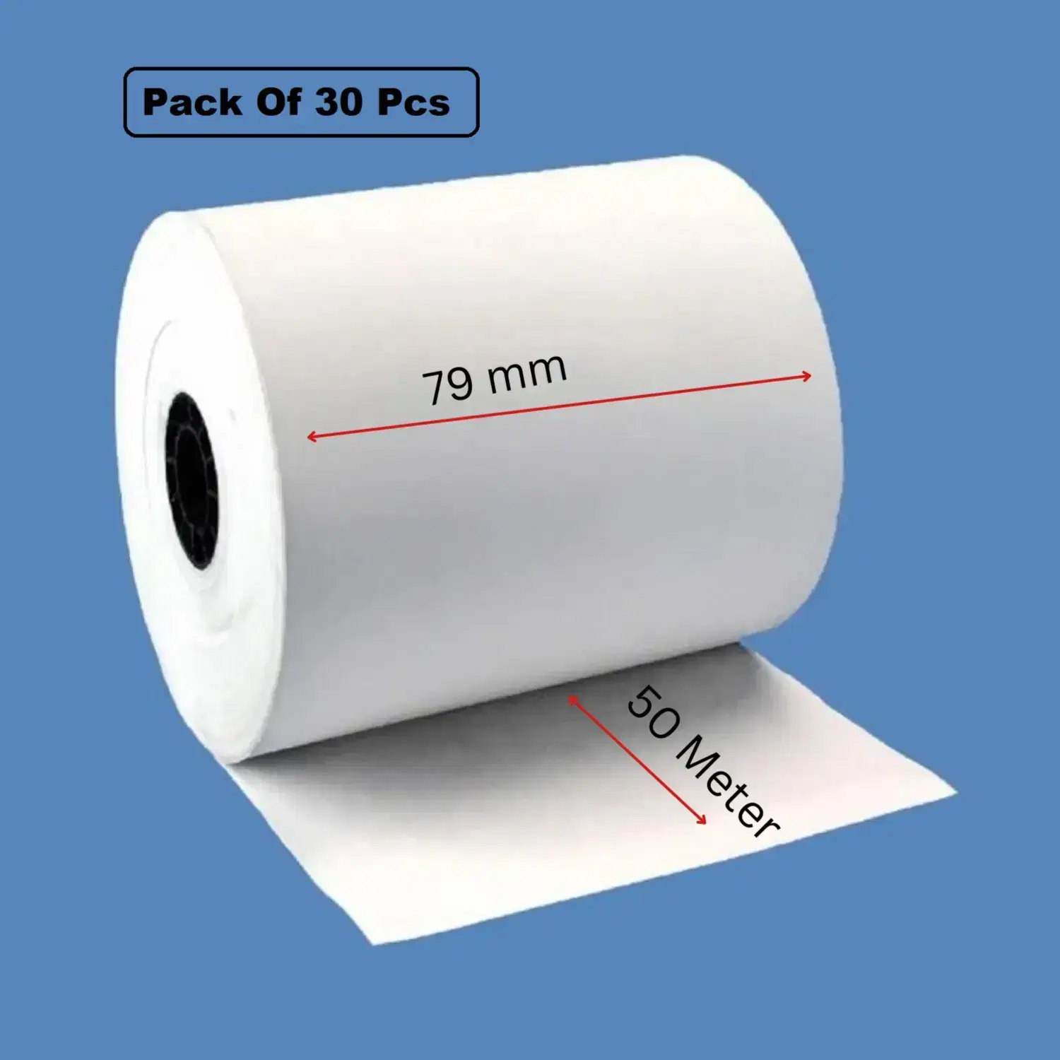 79x50 Mtr Thermal Pos Paper Roll 55GSM (30PCS)