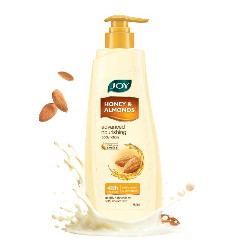 Joy Honey & Almonds Advanced Nourishing Body Lotion (750ml) | Winter Care for Dry Skin