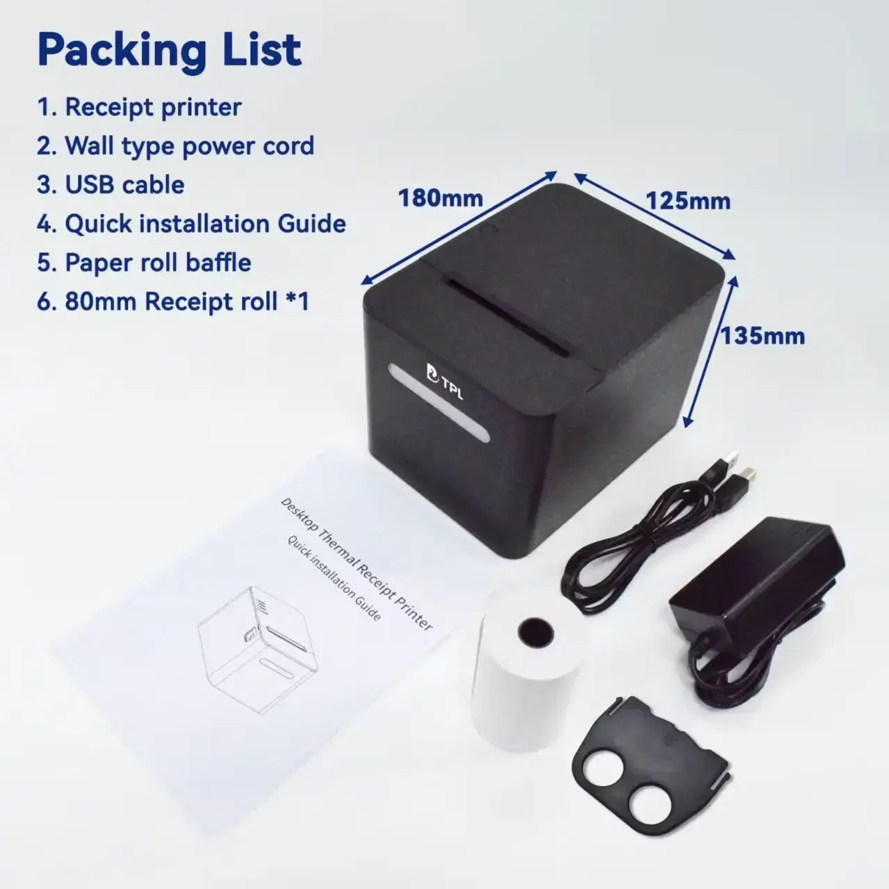 TD80 80mm Desktop Thermal Receipt Printer
