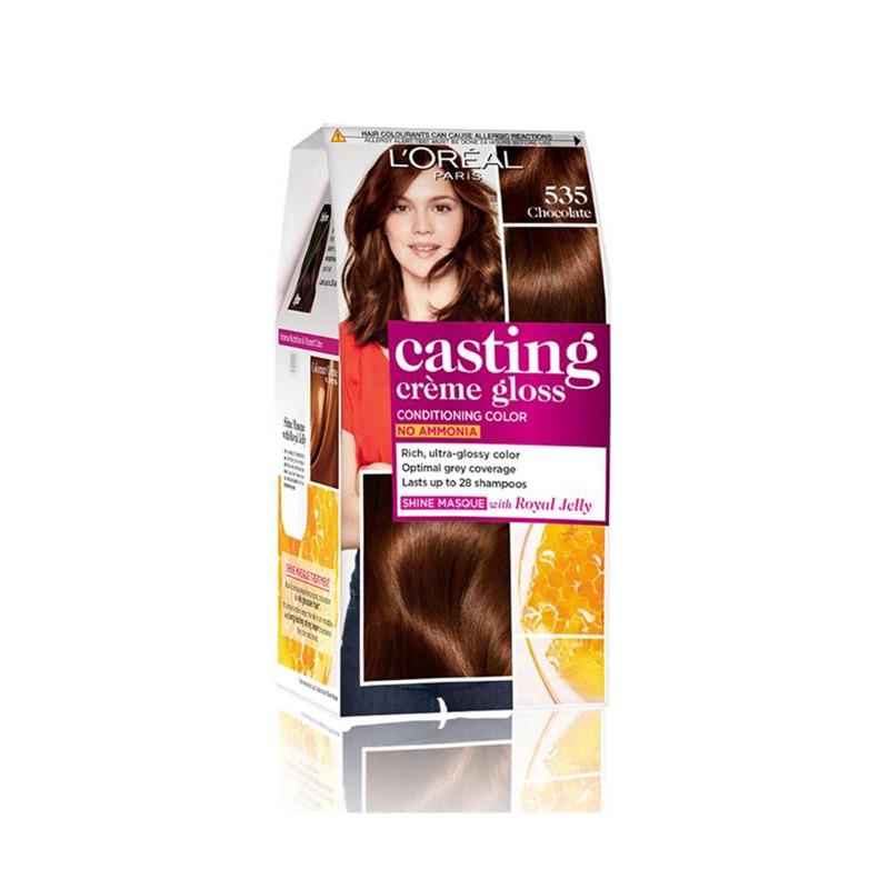 L'Oréal Paris Casting Crème Gloss Hair Color - Chocolate 535 | Ammonia-Free, Glycolic Shine